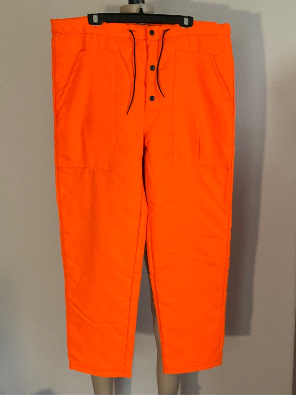 Men's Bright Orange Utility Hunting Pants Drawstring Waist